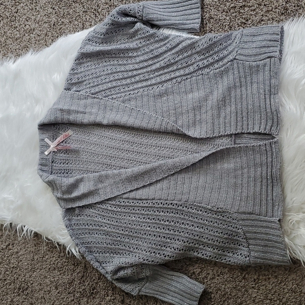 Sparkly gray cardigan!